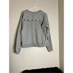 Rebecca Minkoff  Women's Grey button Melange Canyon  Sweatshirt L Photo 1