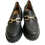 Rachel Zoe Mila Loafer Shoes Size 6.5 Women’s Black/Gold Photo 0