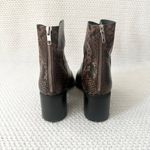 Treasure & Bond Nordstrom Farrah Brown Faux Snake Western Stud Ankle Boots 6.5 Photo 6
