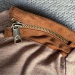 Ralph Lauren Tan Brown Suede Elbow Patch Long Sleeve Crewneck Cotton Blend Tee S Photo 1