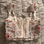 Victoria's Secret White Lace Floral Corset Bralette Photo 4