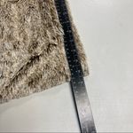 Altar'd State ALTAR’D STATE, Women’s XS  HoodedFuzzy Brown Vest,  Style # PV173038AS,Front Zip Photo 5