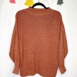 Apiece Apart Arkestra Metallic Balloon Sleeve Sweater in Terra Cotta Marl XS Photo 2