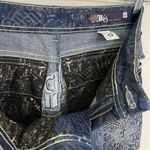 Akademiks Low Rise Boot Cut Jeans Embellished Lace Flap Pocket Women’s Size 28 Photo 12