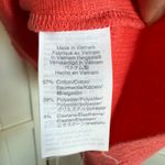 J. Crew Womens Top Sz S Coral Textured Puff Sleeve Knit Short Sleeve‎ AJ700 Photo 3