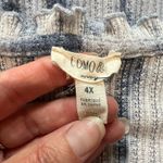 Como Blu Blue Tie Dye Knit Top Ruffle Boho Hippie Beach Size 4X Photo 5