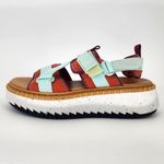 Chloé Lilli Multi-Strap Platform Sandals Orange/Teal EU 38 (US 7.5–8) Photo 1