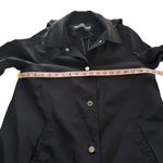 JANE POST NYC Double Layered Trench Raincoat Waterproof Black Medium M Chic Rain Photo 11