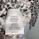 Joseph A Cardigan Sweater Cream Black Animal Print Photo 10