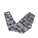 LuLaRoe Abstract Print Blue Gray Leggings Women’s One Size Stretch Photo 1