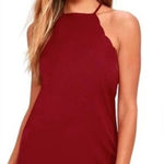 Lulus  Wine Red Endlessly Endearing Cocktail Dress Photo 0