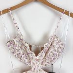 Elliatt NWT Sweetheart Side Cut Out Mini Dress in Purple Multi Size Small Photo 8