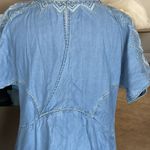 Holding Horses  Dress Anthropologie Sz Small Chambray Embroidered Western Rodeo Photo 8