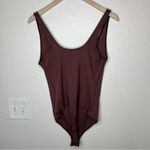 SKIMS  stretch cotton ribbed garnet brown tank top body suit size 3X Photo 9