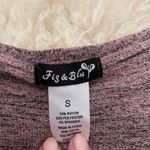 Fig & Blu purple preppy knit top with cris Photo 5