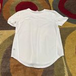 Lululemon White High Neck Running and Training T Shirt Short Sleeve Size 4 Photo 2
