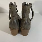 Roxy  Garrison Green Lace Up Side Zip Combat Style Boots Size 9 Photo 2