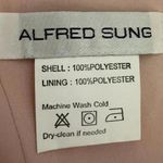 Alfred Sung NWT D777 Satin Twill V Neck Cocktail Dress In Blush Pink Size 12 Photo 7