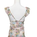 o.p.t. Ingrid Floral Tiered Midi Dress Ruffle Women’s Size XS Sleeveless V Photo 6