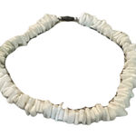 Vtg Hawaiian Beach Sea Shell Puka Chip Surfer Skater Anklet Bracelet White Photo 0