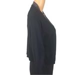 Calvin Klein black Bolero Open Cardigan embellished w/ombré beading Medium EUC Photo 3