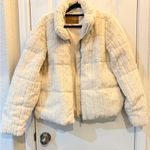 BEARPAW  Off-White Faux Fur Jacket Photo 0