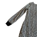 Armani Exchange AE Black White Shift Dress Long Sleeve Soft Size XS Women's Photo 7