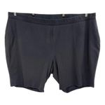 Catherines Plus Size 34W 36W Shorts 5X Black Elastic Waist Pull On Solid 1299 Photo 0