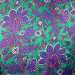 Victoria's Secret  vintage gold label jewel tone paisley print satin pajama small Photo 9