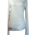 Eterne Long Sleeve Fitted Top in Cream X Photo 4
