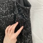 No Boundaries  Black Sequin Crop Tank Top Womens M FLAW Going Out Party Glam NYE Photo 3
