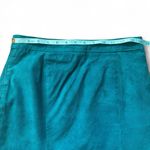 Vintage Teal Suede Leather Pencil Skirt Size undefined Photo 4