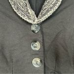 Neon Buddha Knit Collar Patchwork Style Blazer Jacket Size XS Black Photo 4