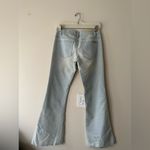 Michael Kors  Light Wash Blue Flared Jeans Raw Hem Boot Cut Size 2 Photo 1