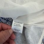 Tularosa  Charleston Ruffled Long Sleeve Mini Dress In Blue Medallion S Photo 7