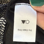 ASTR the Label Black White Print Jumpsuit Cutout Back Large Neutral Minimalist Photo 11