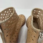 Loeffler Randall Ione Beach Tan Leather Perforated Peep Toe Ankle Bootie Shoe 6 Photo 5