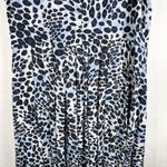 Jessica London Plus Size 24 Dress Maxi Floor Length Blue Leopard Print Lined 561 Photo 4