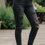 American Eagle  Next Level Stretch Jegging Distressed Size 0 Photo 0