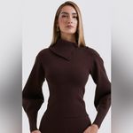 House Of CB  ADELITA Chocolate Cashmere wool Blend Sweater size S Photo 7