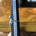 Natural White Buffalo Blue Turquoise Sterling Silver Ring Size 10 Photo 3