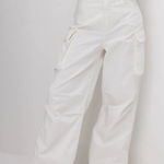 Good American Baggy Cargo Pants in Cloud White sz 6 NWT Photo 0