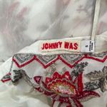 Johnny Was NWOT  Embroidered Floral Bohemia Long SHIRT Tunic Blouse Sz S Photo 8