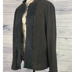 The Limited  Collection Women Faux Leather Jacket Womens XL Brown Lace Lined Photo 3