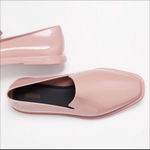 Melissa NIB Prana Square Toe PVC Jelly Loafers 8 Pink Photo 1