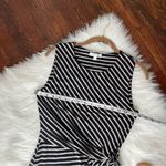 Nine Britton Striped Sleeveless Dress Black & Cream NWOT Photo 5