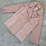 J.O.A. Women’s Reversible Teddy Faux Shearling Coat Oversized in Dusty Pink L Photo 0