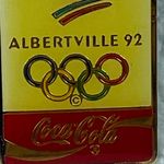 Coca-Cola Albertville France 1992 Winter Olympics Tie Tack Lapel Pin Vintage Photo 2
