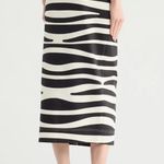 Frame  zebra pencil midi length skirt Photo 9