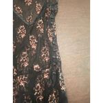 Wet Seal Vintage  Mesh Sequin Lace Button Side Dress (M) Whimsigoth Vamp Romantic Photo 11